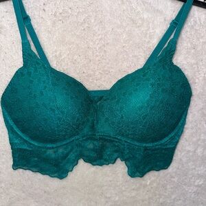 Good used condition size medium PINK by Victoria’s Secret lace bralette